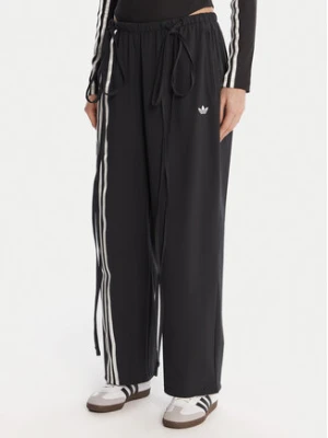 adidas Spodnie dresowe Ribbon Parachute JV9727 Czarny Loose Fit