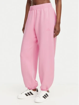 adidas Spodnie dresowe Soft Lux KA7019 Różowy Loose Fit