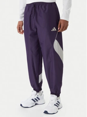 adidas Spodnie dresowe Stadium JX5610 Fioletowy Loose Fit