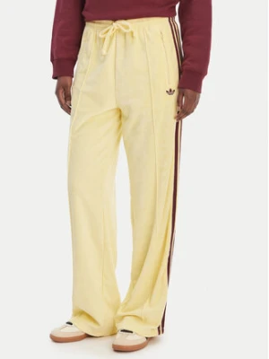 adidas Spodnie dresowe Terry Towel Firebird KQ6662 Żółty Loose Fit