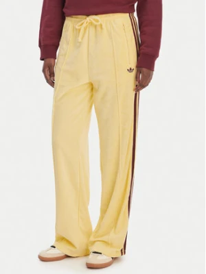 adidas Spodnie dresowe Terry Towel Firebird KQ6662 Żółty Loose Fit