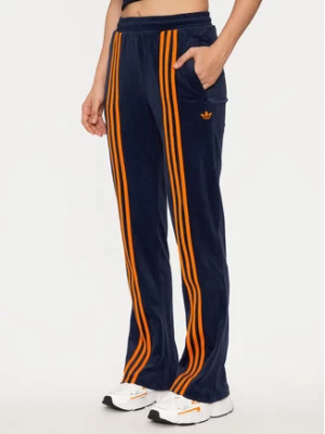 adidas Spodnie dresowe Velour JN8290 Granatowy Regular Fit