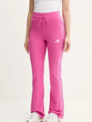 adidas spodnie dresowe W AOP Blur damskie kolor różowy z aplikacją JG6238
