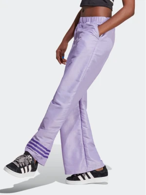 adidas Spodnie dresowe Wide Leg Tracksuit Bottoms IC5443 Fioletowy