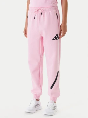adidas Spodnie dresowe Z.N.E. JC5405 Różowy Regular Fit