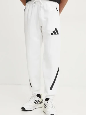 adidas spodnie dresowe Z.N.E. kolor biały z nadrukiem JF2449