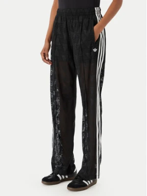 adidas Spodnie dzianinowe Crochet Firebird KD0346 Czarny Regular Fit
