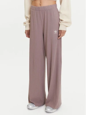 adidas Spodnie dzianinowe Essentials JD0768 Beżowy Wide Leg