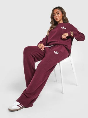 adidas Spodnie Ess Knit Pant bordowy