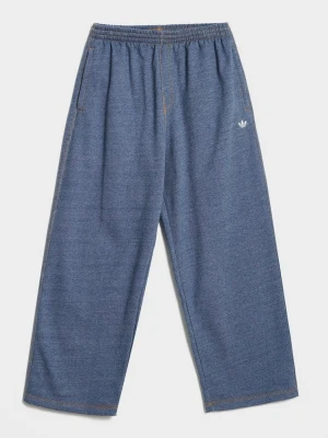 adidas Spodnie Trefoil Essentials Mel Baggy Open niebieski