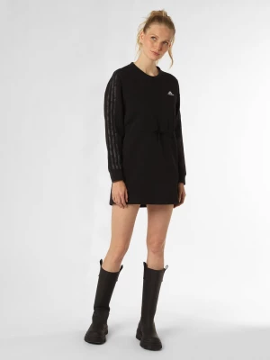 adidas Sportswear Damska sukienka dresowa Kobiety Bawełna czarny jednolity,