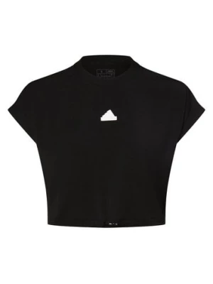 adidas Sportswear Koszulka damska Kobiety Sztuczne włókno czarny jednolity,