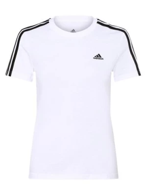 adidas Sportswear T-shirt damski Kobiety Bawełna biały jednolity,