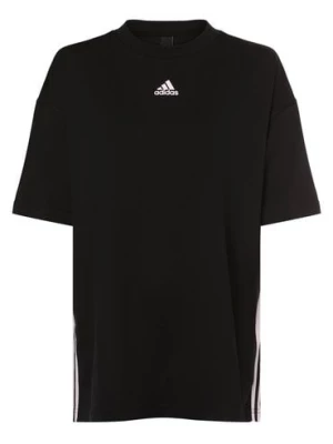 adidas Sportswear T-shirt damski Kobiety Bawełna czarny wzorzysty,