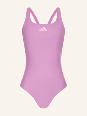 Adidas Strój Kąpielowy 3-Paski lila JASNOFIOLETOWY
