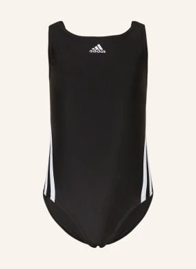 Adidas Strój Kąpielowy 3-Streifen schwarz