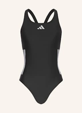 Adidas Strój Kąpielowy 3-Streifen schwarz