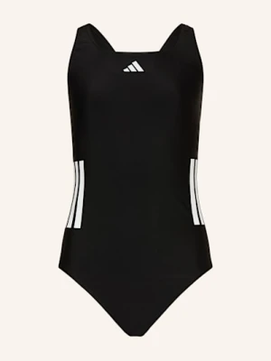 Adidas Strój Kąpielowy 3-Streifen schwarz CZARNY