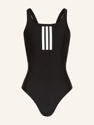 Adidas Strój Kąpielowy 3-Streifen schwarz CZARNY