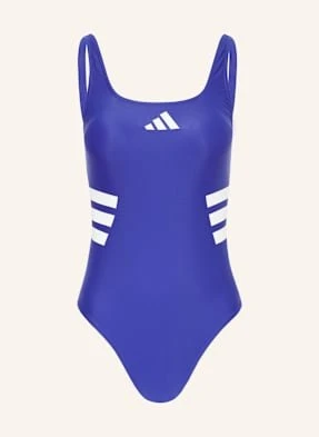 Adidas Strój Kąpielowy 3 Stripes U-Back blau