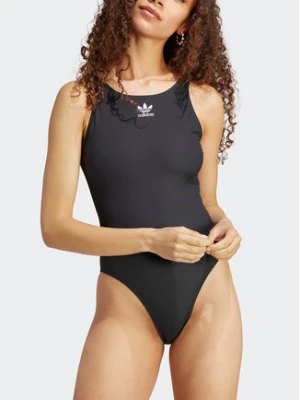 adidas Strój kąpielowy Adicolor Rib Swimsuit HS5395 Czarny