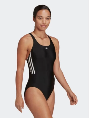 adidas Strój kąpielowy Mid 3-Stripes Swimsuit HA5993 Czarny