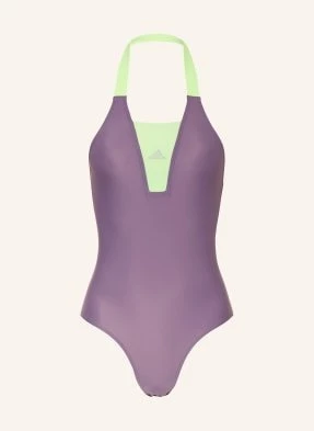 Adidas Strój Kąpielowy Wiązany Na Szyi Sportswear Colorblock lila