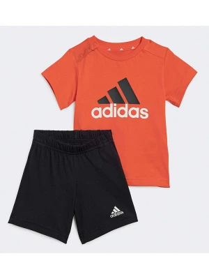 adidas Strój sportowy w kolorze pomarańczowo-czarnym rozmiar: 80