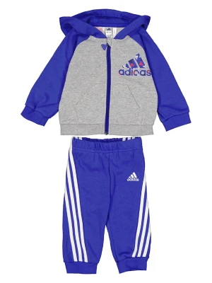 adidas Strój sportowy w kolorze szaro-niebieskim rozmiar: 68