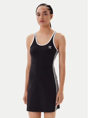 adidas Sukienka codzienna adicolor 3-Stripes JW2586 Czarny Slim Fit