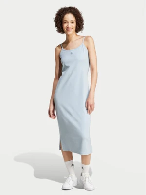 adidas Sukienka codzienna ALL SZN IY6728 Błękitny Slim Fit