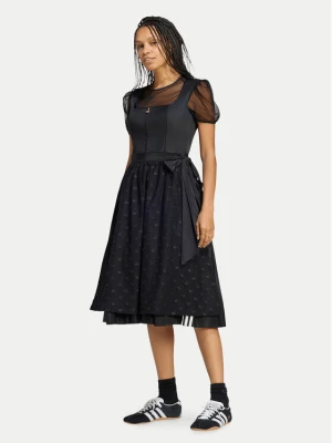 adidas Sukienka codzienna Dirndl Dress LG2246 Czarny Regular Fit