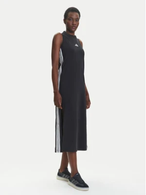 adidas Sukienka codzienna Essentials 3-Stripes JE1208 Czarny Regular Fit