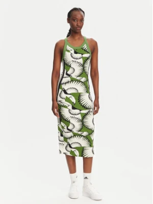 adidas Sukienka codzienna FARM Premium JD6314 Zielony Slim Fit