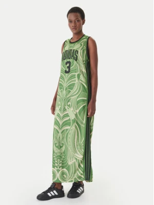 adidas Sukienka codzienna Farm Rio Premium KD4620 Zielony Slim Fit
