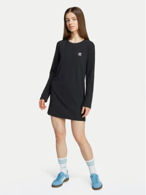 adidas Sukienka codzienna JX2849 Czarny Slim Fit