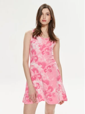 adidas Sukienka letnia Floral Graphic IS4247 Różowy Regular Fit