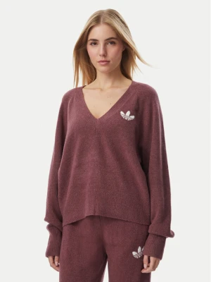 adidas Sweter Essentials IA4443 Brązowy ciemny Loose Fit