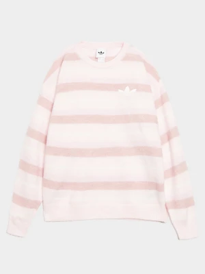 adidas Sweter Knit Essentails Striped Crew różowy