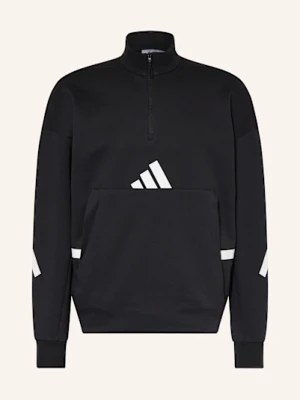 Adidas Sweter Typu Troyer schwarz