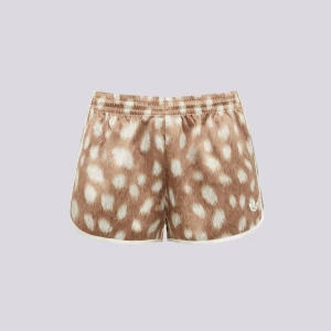 Adidas Szorty Animal Print Sprinter Short brązowy