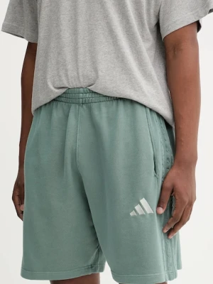adidas szorty bawełniane All SZN męskie kolor zielony JN0606