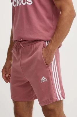 adidas szorty bawełniane Essentials kolor różowy JG8492