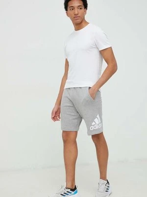 adidas szorty bawełniane Essentials męskie kolor szary IC9403