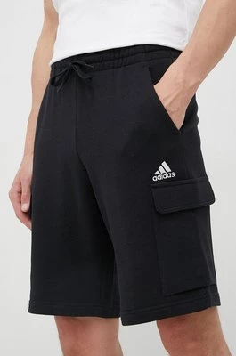 adidas szorty bawełniane Essentials kolor czarny HA4338