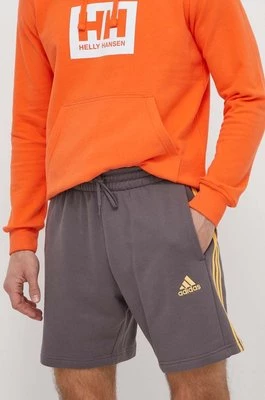 adidas szorty bawełniane kolor szary IS1346