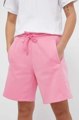 adidas szorty damskie kolor różowy gładkie high waist