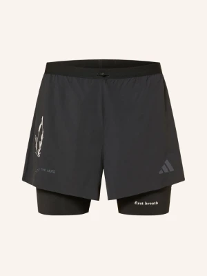 Adidas Szorty Do Biegania 2 W 1 Adi X Sftm schwarz CZARNY