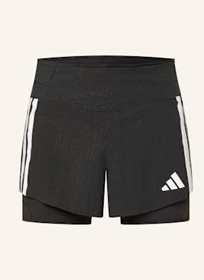 Adidas Szorty Do Biegania 2 W 1 Adizero Running 2-In-1 Gel Pocket schwarz