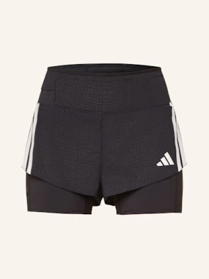 Adidas Szorty Do Biegania 2 W 1 Adizero Running 2In1 Gel Pocket schwarz